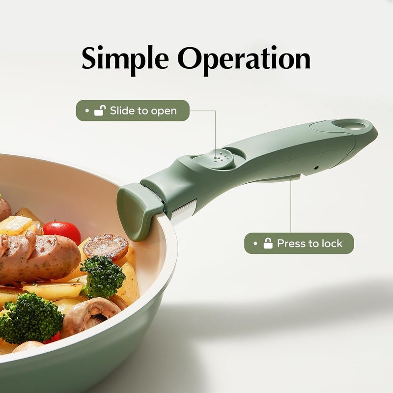 Redchef Removable Handle - Detachable Handles Replacement, Universal Cookware Handle, Ideal Replacement for All Cookware (Green) - Image 2